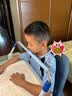 猫太子护栏坐姿矫正器儿童防低头写字矫正器小学生保护近视弯腰驼背幼儿姿势学习纠正坐读写桌面款神器蓝 实拍图