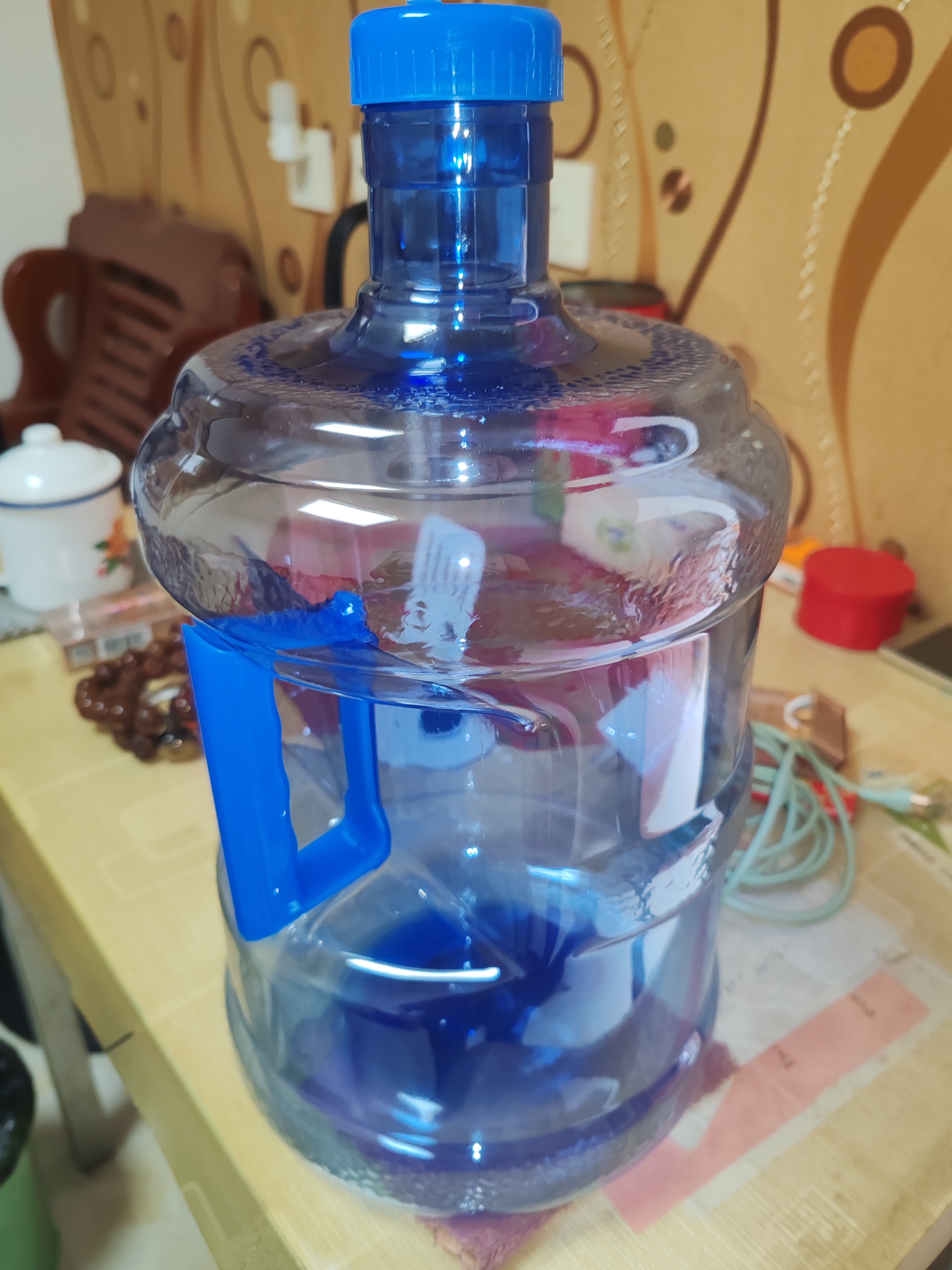 PET纯净水桶手提式家用饮水机桶矿泉水桶装水桶户外车载大容量 7.5升pet水桶特厚款 实拍图