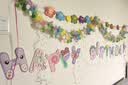 仕彩 生日快乐彩条派对装饰品宝宝ins卡片祝福女孩场景布置背景墙熊 实拍图