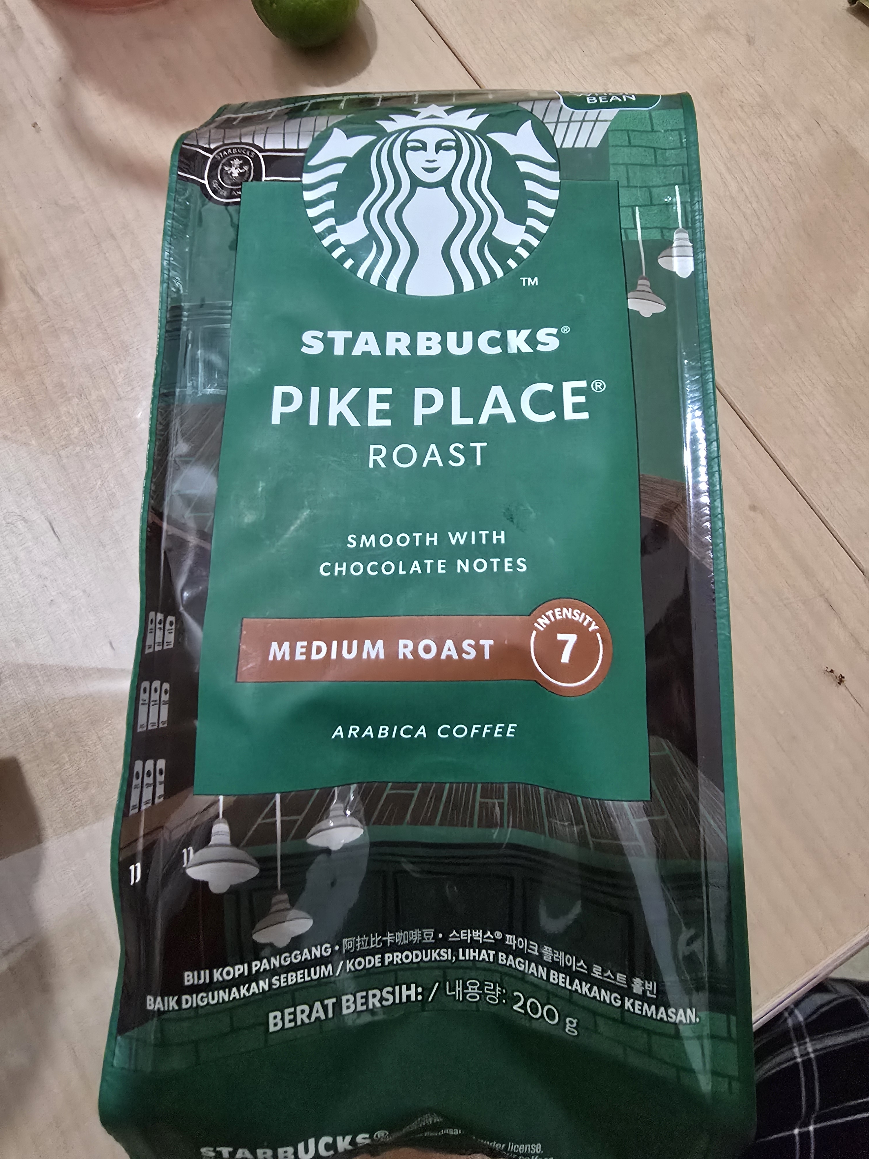 星巴克（Starbucks）派克市场咖啡豆中烘1袋200g 门店同款精品咖啡豆 进口大包装囤享 实拍图