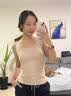 猫人（MiiOW）女士保暖内衣女生羊毛蚕丝双面绒保暖衣保暖背心带胸垫基础打底衣 实拍图
