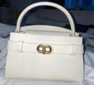 CHARLES&KEITH鳄鱼纹凯莉包手提斜挎婚包包女包生日礼物送女友CK2-50270880-1 Ivory象牙色 S 实拍图