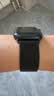 ESCASE 适用苹果手表表带米兰尼斯腕带apple watch11/10/9/8/7/6/5/SE3磁吸搭扣38/40/41mm 黑色 实拍图