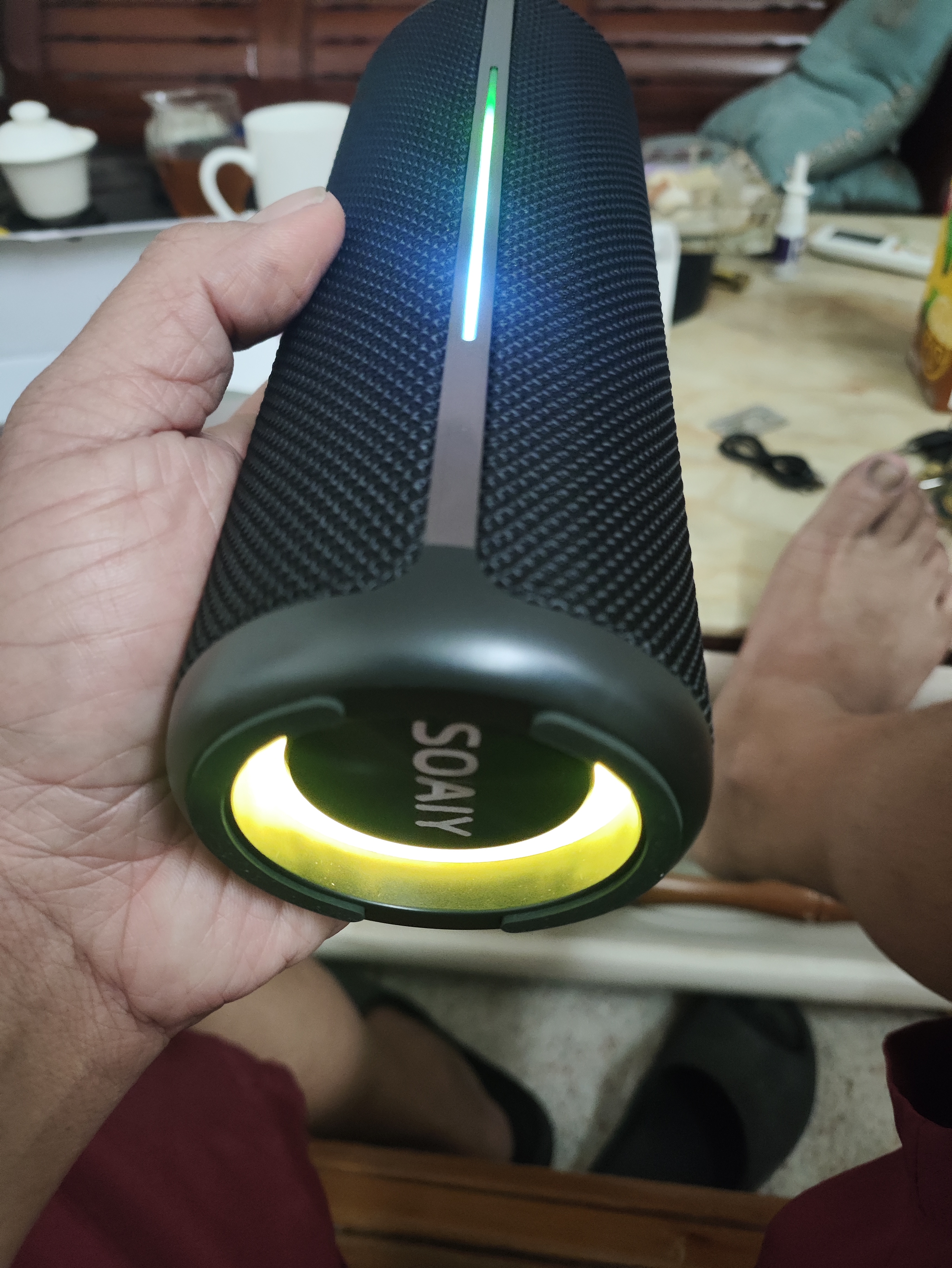 索爱SD-18蓝牙音响有源高音质长续航双喇叭双振膜多媒体插卡插U盘户外防水便捷家庭低音炮音响 黑色 实拍图