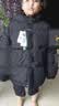 左西男童红色羽绒服冬季2026新款儿童三防加厚保暖外套潮 黑色 160 实拍图
