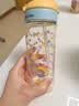 贝亲（Pigeon）防胀气 自然成长翻盖直饮吸管 大童奶瓶330ml 马戏团 18月+ AA279 实拍图