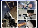 童雀天文望远镜男孩儿童玩具生日六一节礼物女孩7-15岁观星看月亮太阳 入门级【三脚架+手机夹+指南针】 寻星镜+天顶镜+目镜+手机夹+礼盒 实拍图