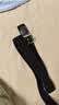斐卡薇 懒人腰带 弹力帆布皮带男女休闲户外学生牛仔裤军训百搭编制裤带 【方扣】黑色 实拍图