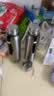 SZTAA高档全钢保温杯男316不锈钢大容量茶水分离泡茶杯子便携带滤网壶 钢本色800ml（茶水分离+杯套） 实拍图