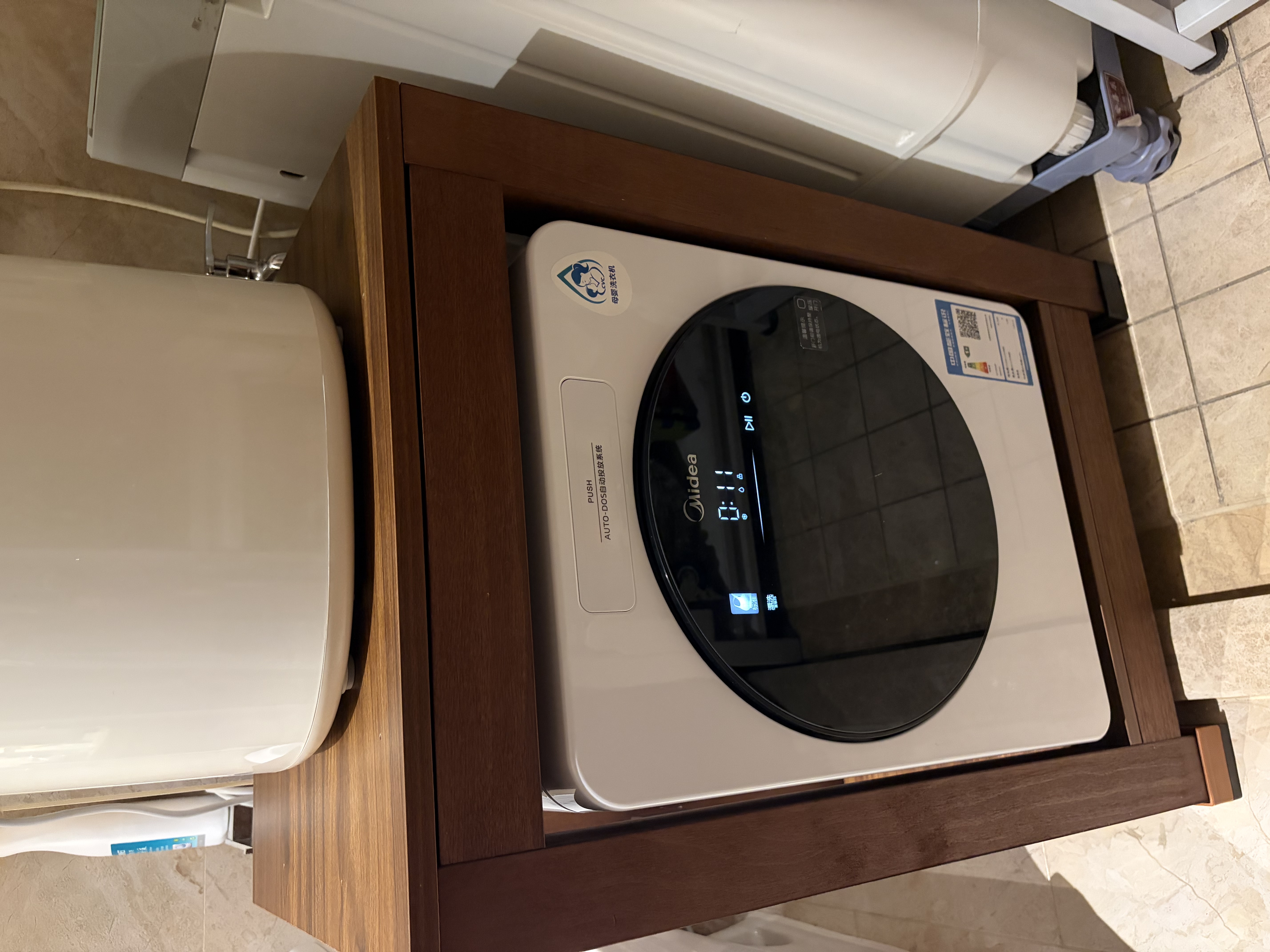 美的（Midea）云初Y2 滚筒洗衣机全自动 洗烘一体 1.2KG迷你 婴儿内衣洗 MND12Q60E 以旧换新 实拍图