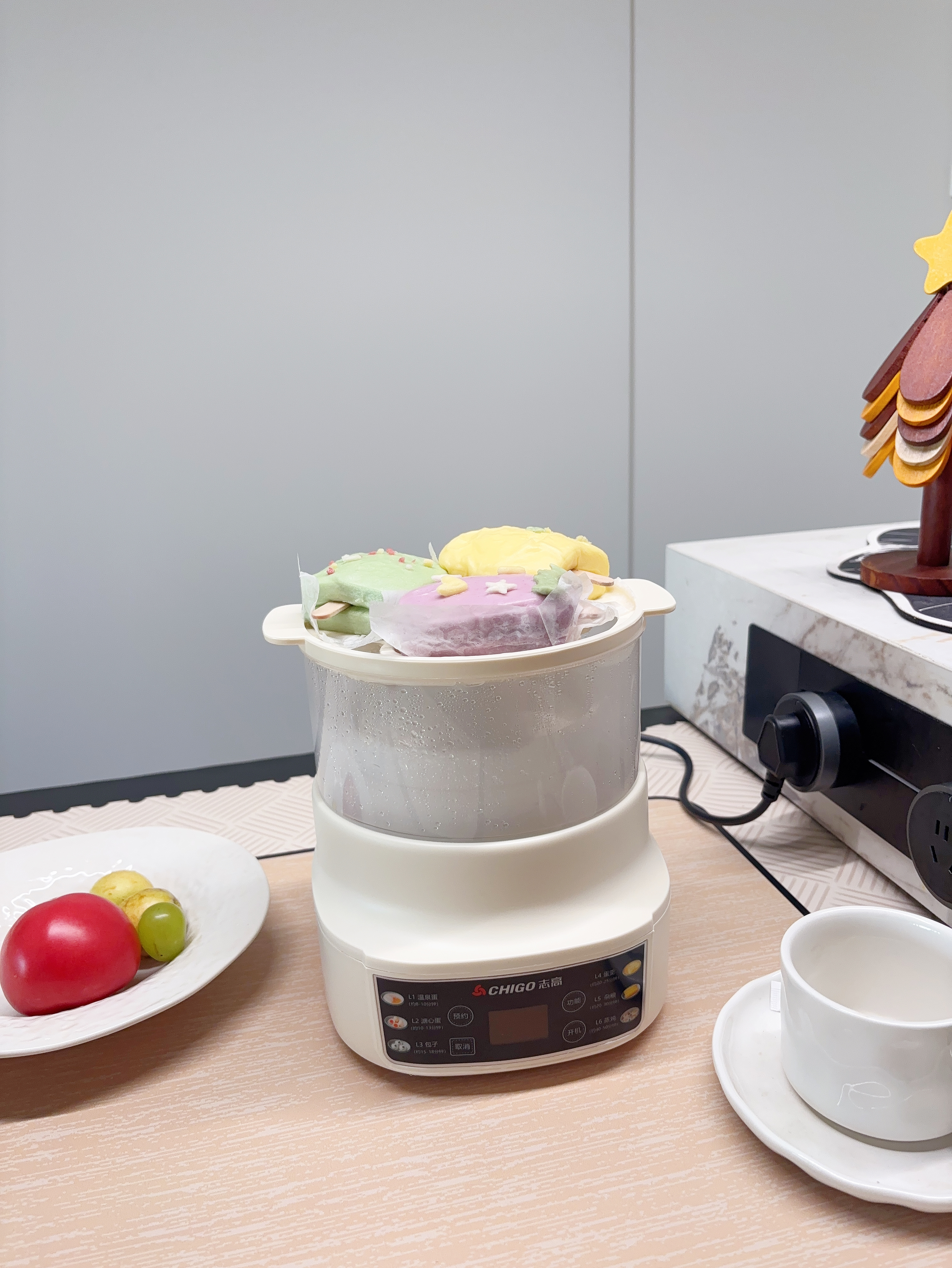志高（CHIGO）煮蛋器 电炖盅隔水炖电炖锅 蒸蛋器小型1-2人自动断电2026款 智能预约家用多功能早餐机ZNZDQ003 实拍图