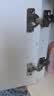 固特（GUTE）铰链柜门合页不锈钢二段力阻尼液压缓冲橱柜飞机合页鞋柜门铰五金 经济款冷轧钢一段力【无盖大弯】 固装 实拍图