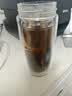 富光玻璃杯双层 带茶隔高硼硅玻璃水杯 茶水分离车载泡茶杯子男400ml 实拍图