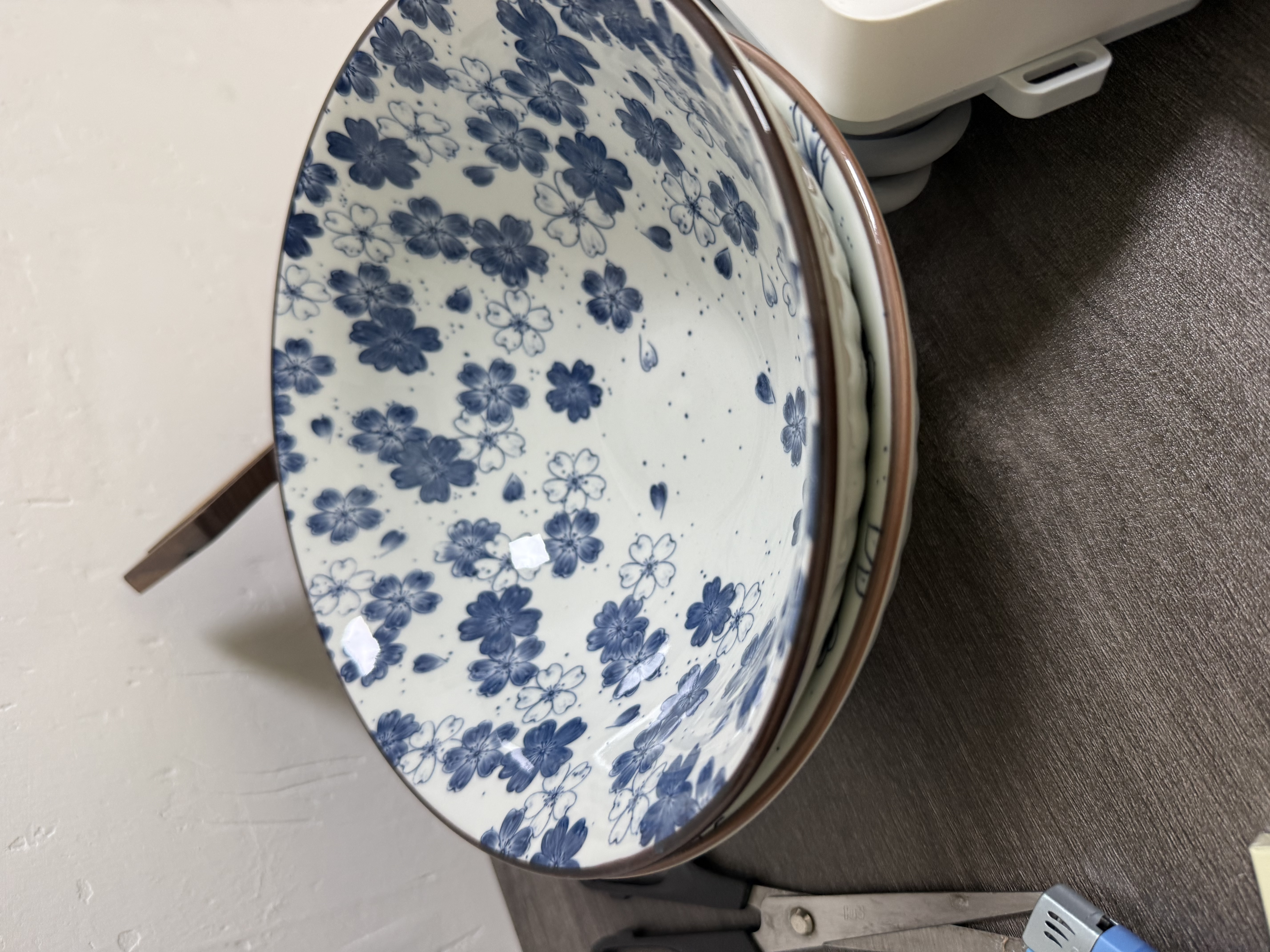 美厨（MAXCOOK）陶瓷碗日式碗 8英寸陶瓷碗家用汤碗面碗饭碗套装 2只装MCTC9397 实拍图