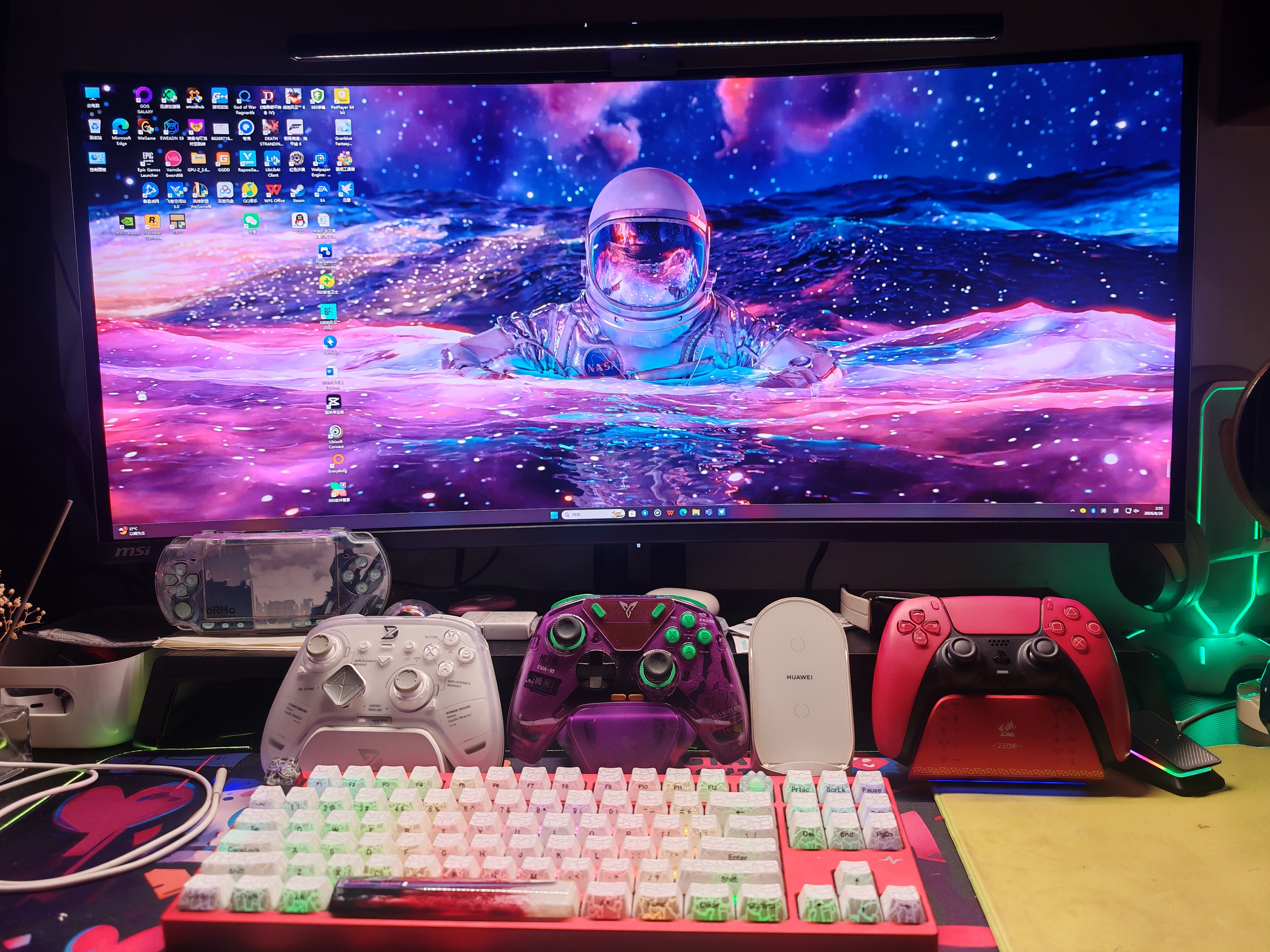 微星（MSI）流光X28 MAG 341CQP QD-OLED X28 34英寸准4K280Hz 电竞电脑显示器 三星第五代QD-OLED面板显示屏 实拍图