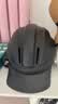 两只小蜜蜂3c认证电动自行车头盔女不压发夏季防晒半盔超轻骑行帽 柔光黑【可拆防晒帽檐】 实拍图