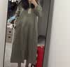 MUJI 女式 汉麻水洗 长袖衬衫连衣裙 女装裙子 26年春季 BC2R2A6S 烟熏绿色 S （155/80A） 实拍图