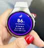 华为HUAWEI WATCH 5 42mm基础款不锈钢表壳金星白素皮复合表带X-TAP智感窗eSIM通话手表 实拍图