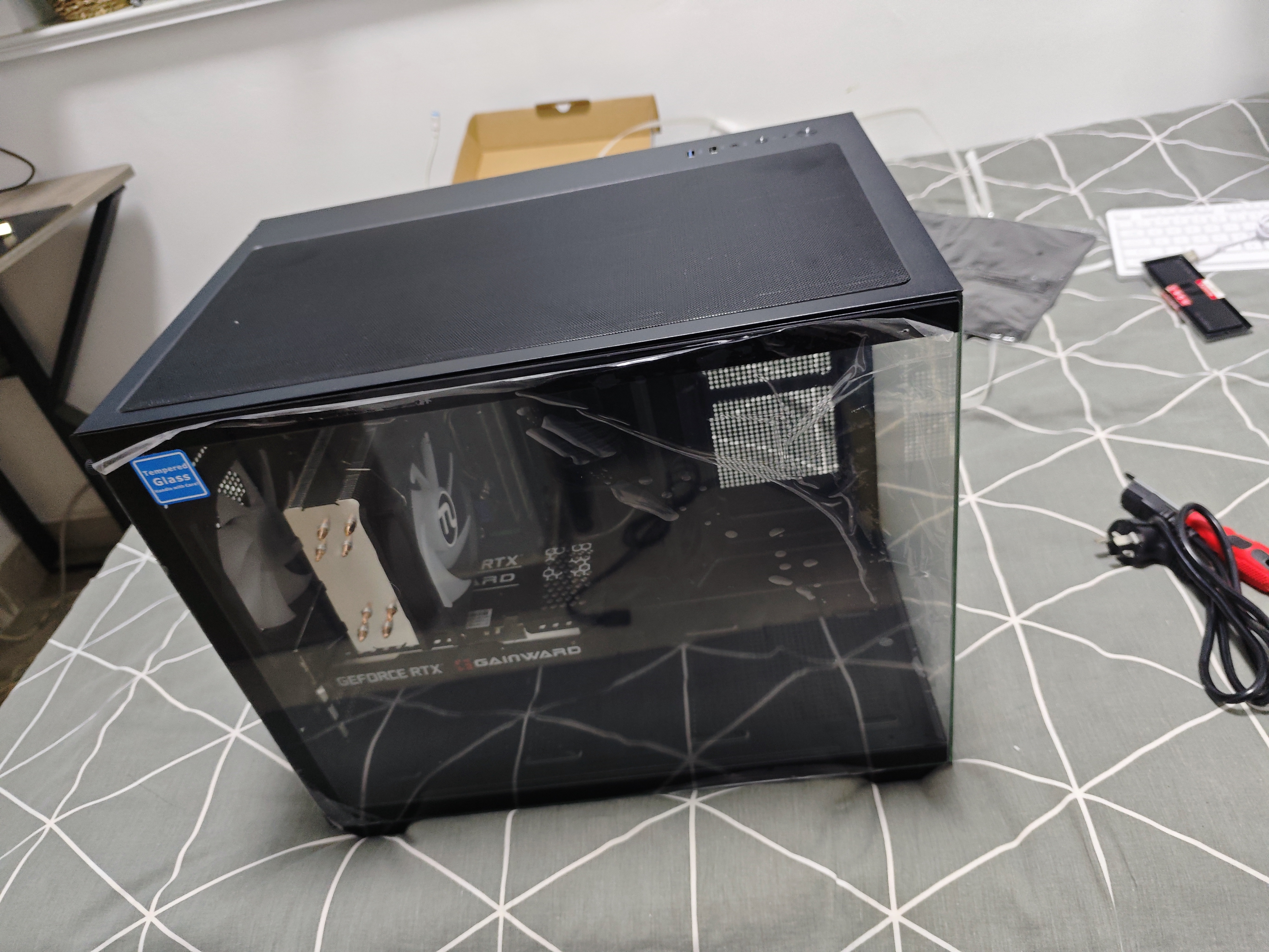 宁美 龙魂14代i5 14600KF/RTX5060Ti/AI算力办公设计台式电脑主机/DIY组装电脑 12400F+RTX3050|配置一 全系精选高规用料 实拍图