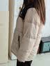 骆驼（CAMEL）户外羽绒服男女同款情侣加厚保暖面包服 A35WR28002 白玉粉 M 实拍图