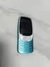 诺基亚（NOKIA）3210 4G 移动联通电信广电全网通 2.4英寸双卡双待 直板按键学生功能机备用手机 蓝色 实拍图