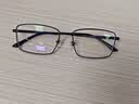 依视路（ESSILOR） 钻晶系列高清耐磨防蓝光近视超薄镜片专业配度数眼镜架男女镜框 钛+金属-全框-4004BK-黑色 镜框+依视路A4防蓝光1.56现片 实拍图