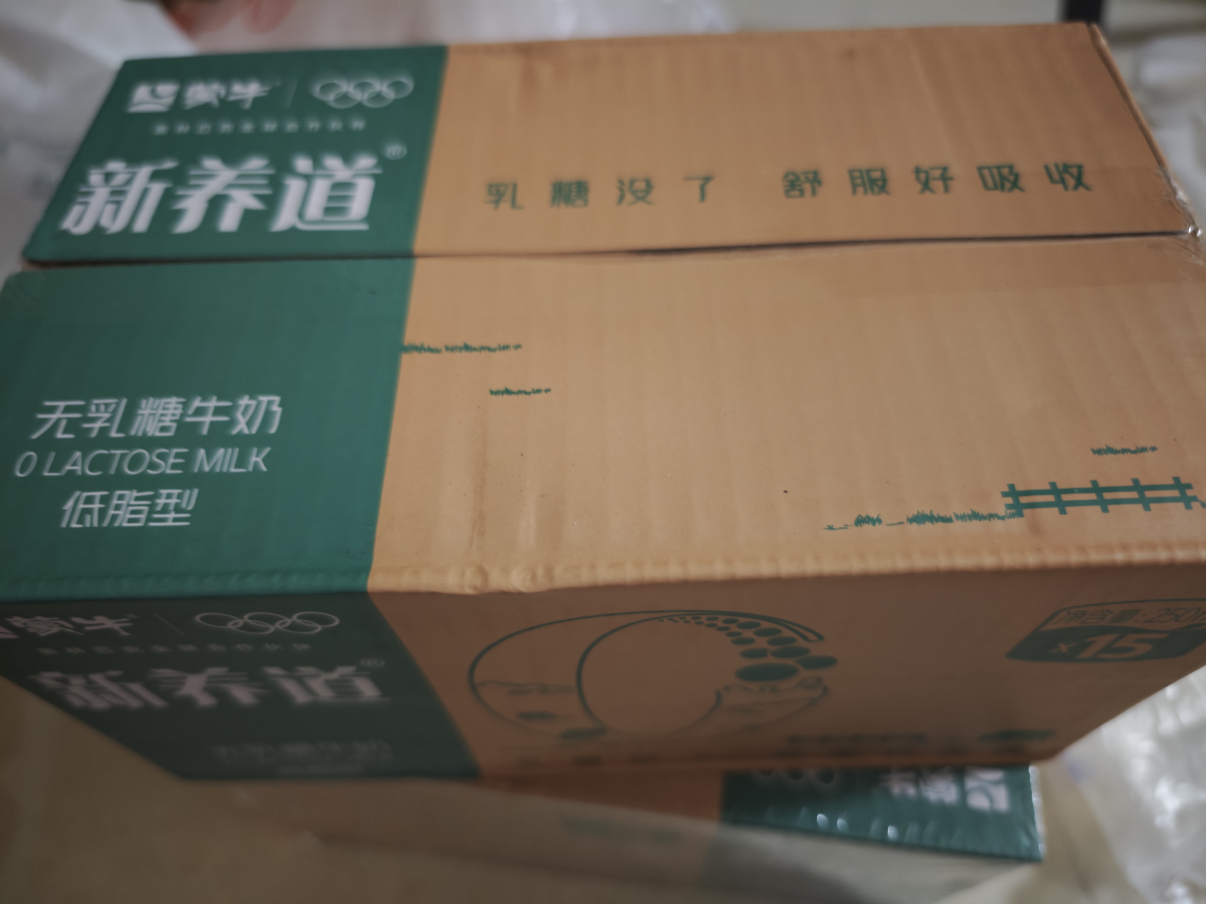 蒙牛新养道无乳糖低脂牛奶250ml*15盒 乳糖不耐空腹喝 实拍图