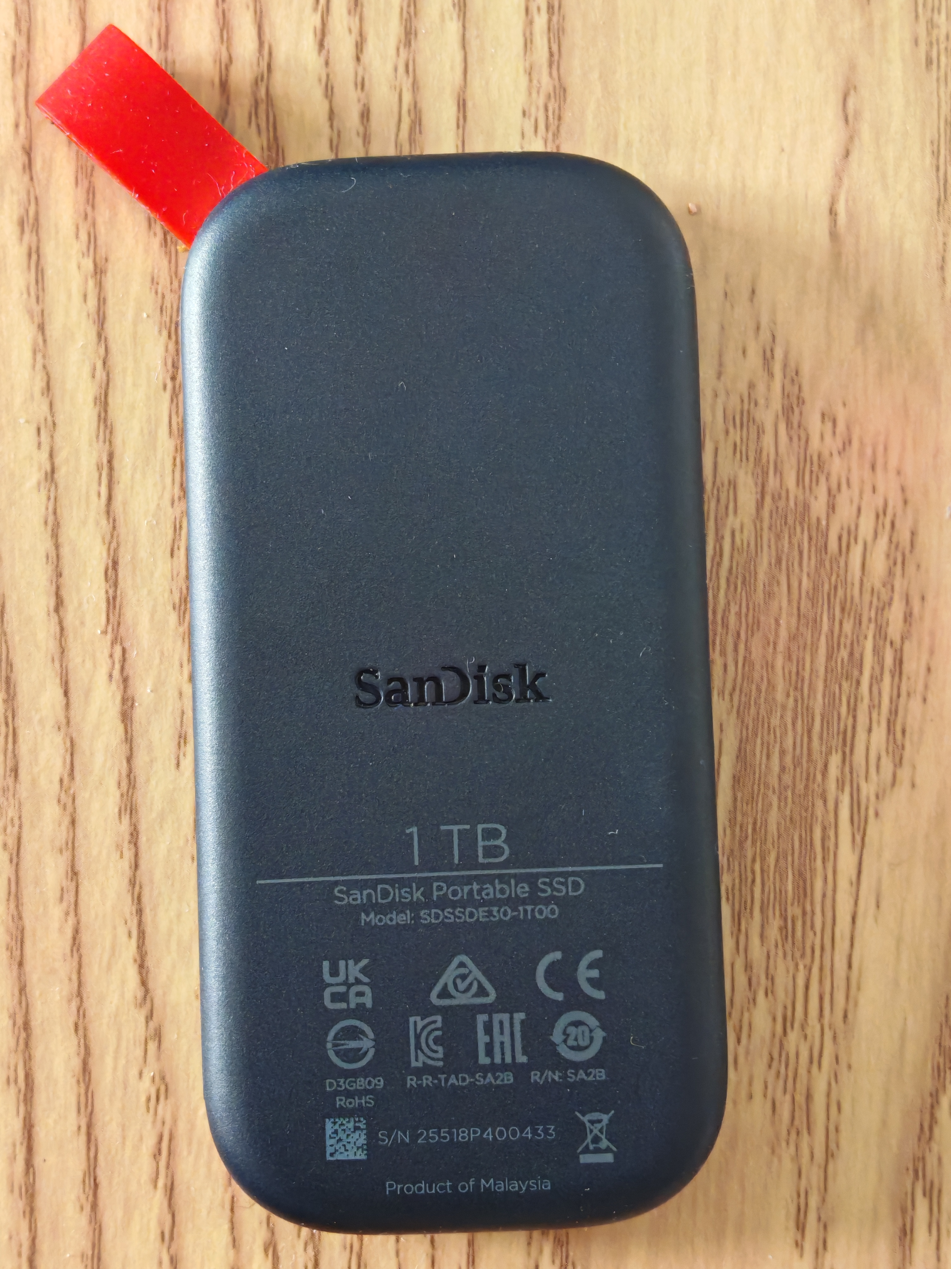 闪迪（Sandisk）1TB Type-c USB3.2移动固态硬盘（PSSD）E30高速 移动SSD 读速800MB/s 兼容手机笔记本电脑 实拍图
