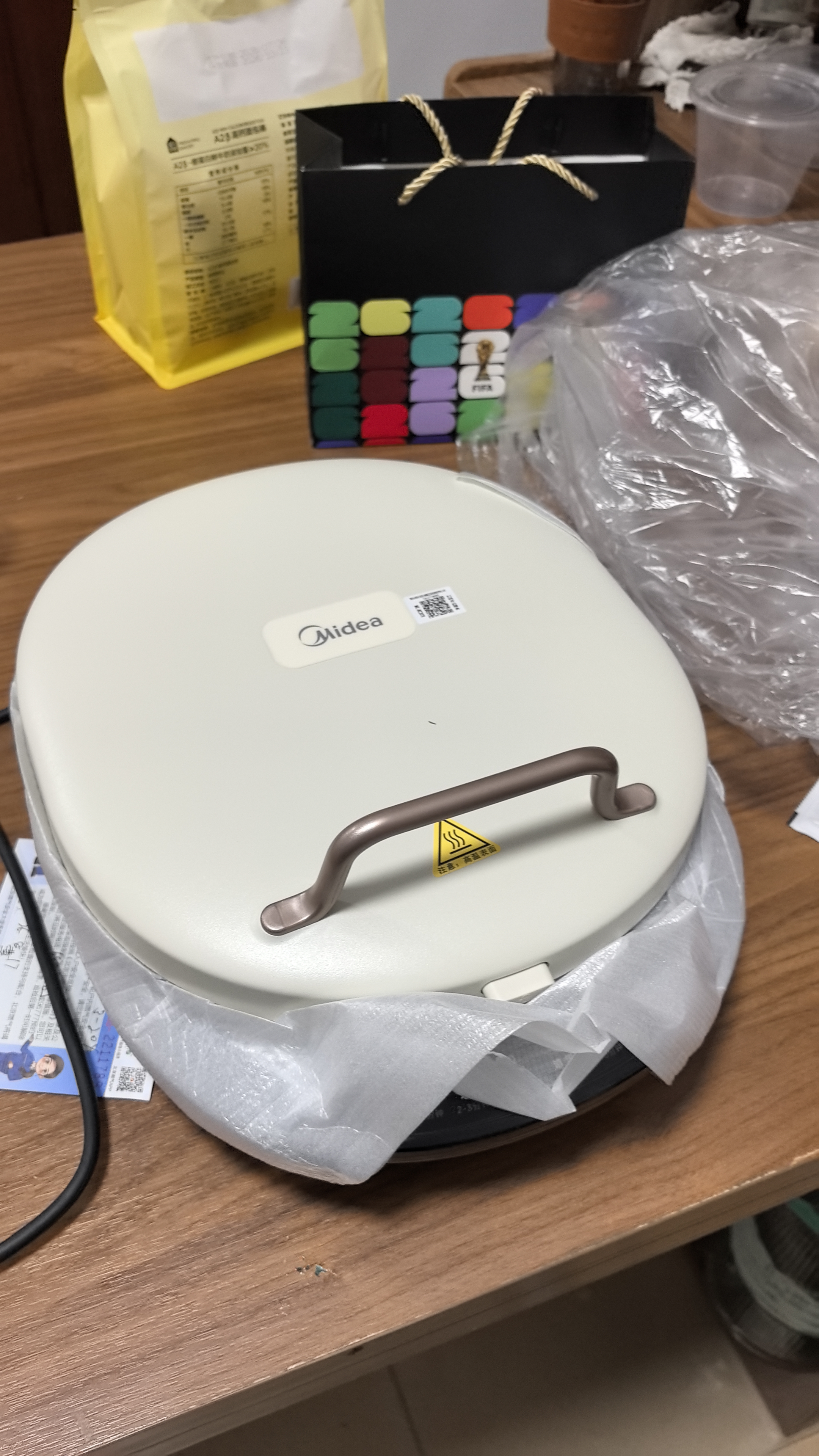 美的（Midea）电饼铛家庭用双面加热上下盘可拆洗煎饼铛煎烤机烙饼锅早餐机加深烤盘大火力大尺寸电饼档JKC3078 实拍图