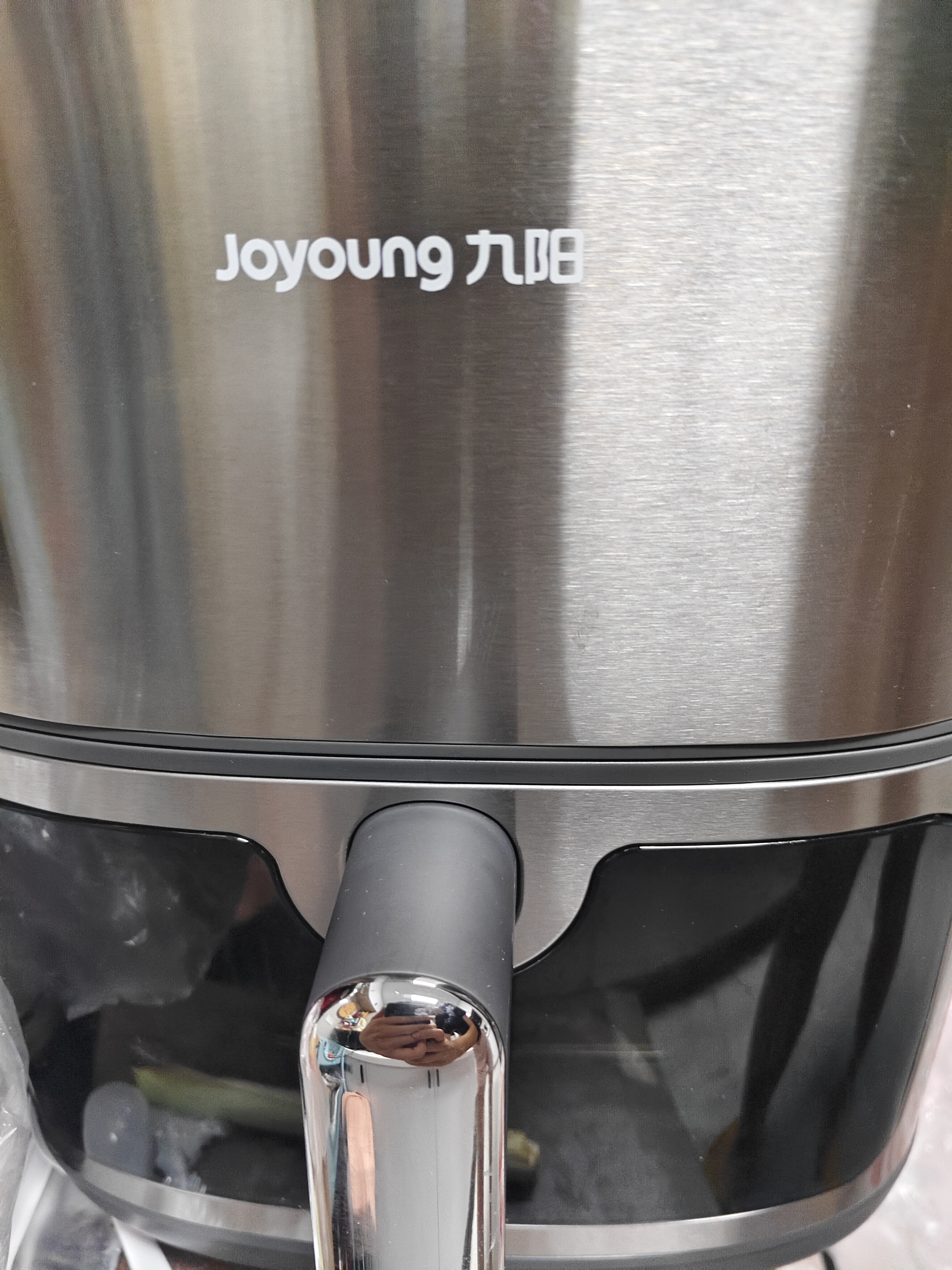 九阳（Joyoung）空气炸锅0涂层304不锈钢双热源免翻面6L大容量家用多功能全自动蒸烤一体电炸锅2026新款V317Y 实拍图
