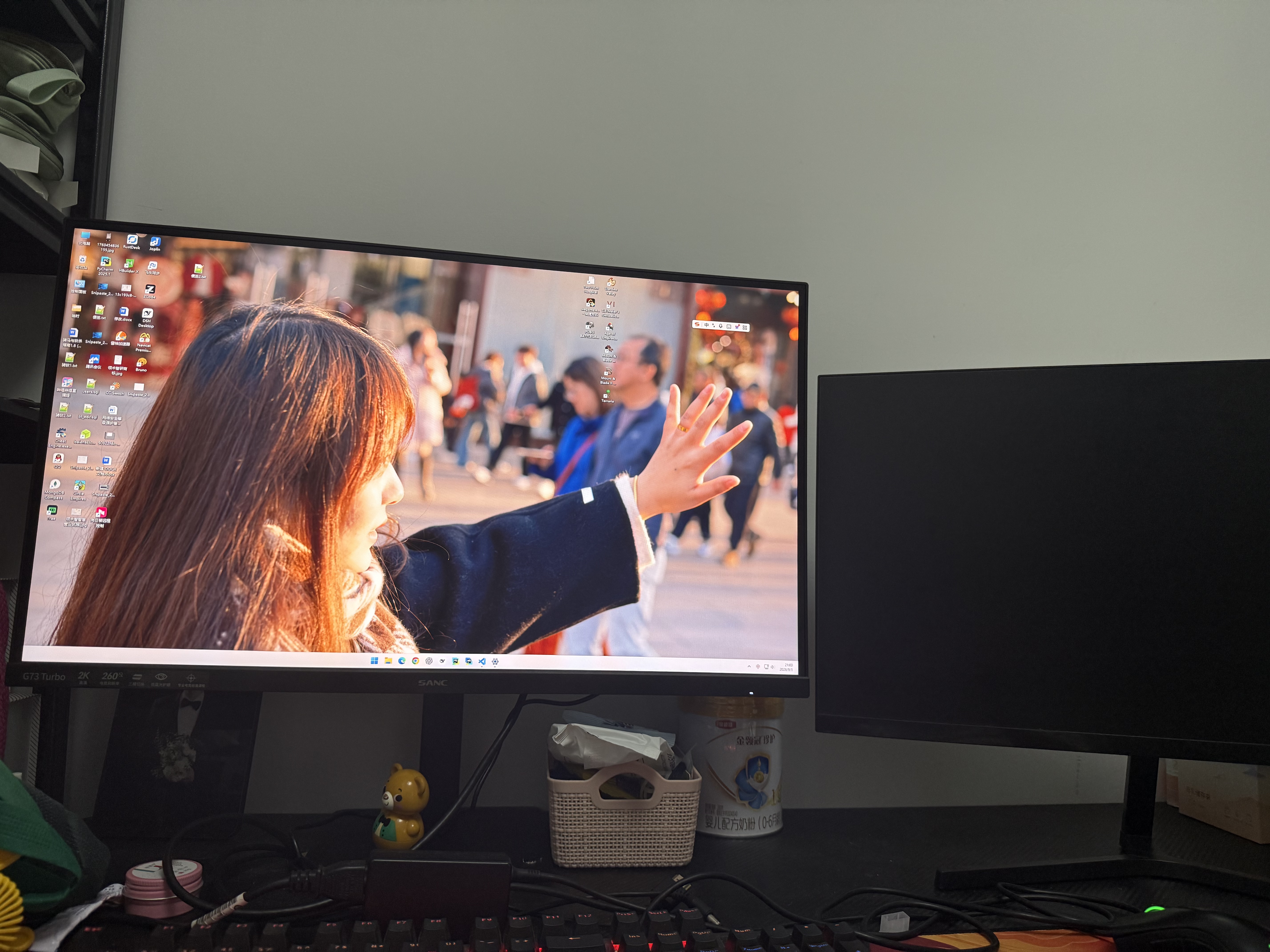 SANC盛色27英寸2K275Hz三模FHD360Hz/HD500Hz/FastIPS硬件低蓝光旋转升降电竞电脑显示器屏幕G73Turbo 实拍图
