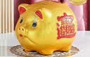 MKBIBI金猪存钱罐儿童大容量金币纸币存钱罐男孩女孩生日礼物 实拍图