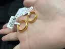 致誉典范足金999古法黄金情侣对戒实心素圈戒指男女款传结婚礼物送老公 金重约3.75克(活口可调节) 实拍图