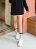 斯凯奇（Skechers）熊猫鞋秋季流行女鞋老爹鞋厚底增高耐磨休闲运动鞋 自然色/NAT 37 【正码正拍】 实拍图