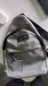 Chest bag男士时尚休闲胸包简约单肩包便捷轻便胸前包潮流斜挎包 灰 色单层 实拍图
