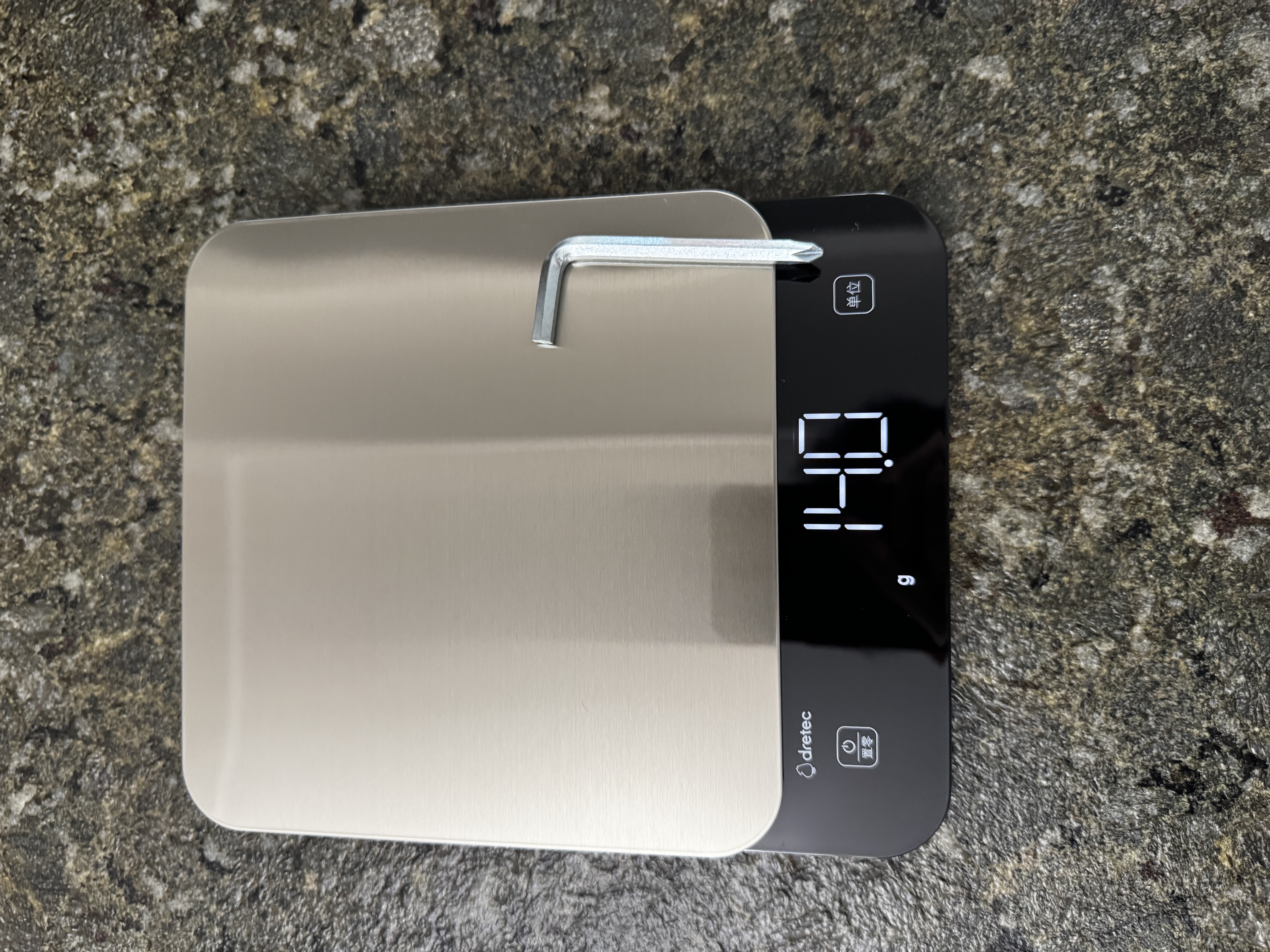 多利科（Dretec）家用电子秤厨房烘焙减脂高精度0.1g不锈钢大秤面易清洁 实拍图