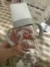 爱得利（evorie）婴儿奶瓶 宽口径带手柄重力球Tritan奶瓶240ml 灰(6个月+) 实拍图