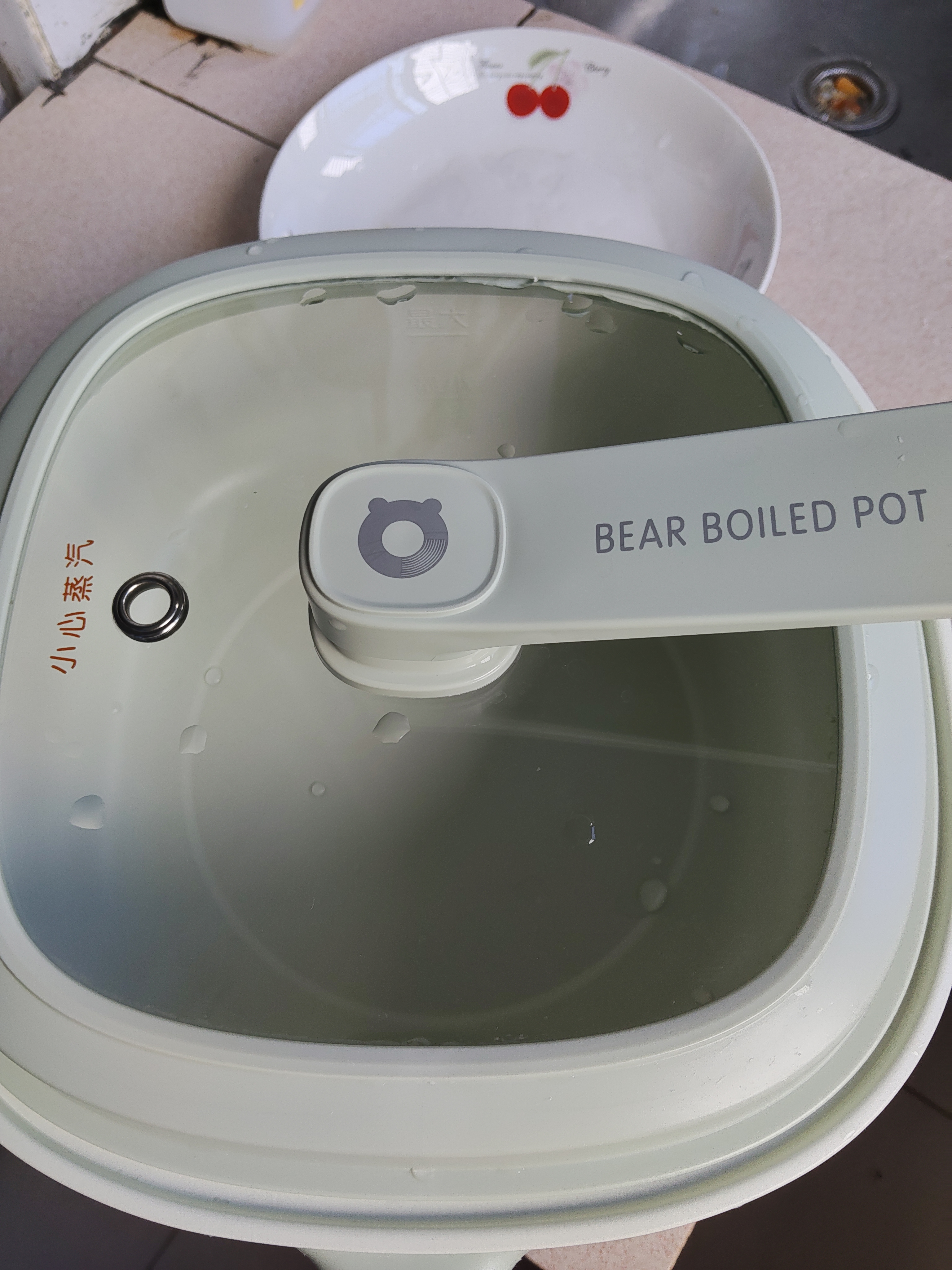 小熊（Bear）电煮锅 泡面火锅宿舍小电锅 电蒸锅 多功能多用途电热锅 3L蒸煮一体家用蒸屉蒸笼 3-4人可用E30N2 实拍图