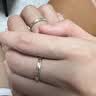 中国珠宝情侣对戒足银999银求婚戒指情侣一对七夕情人节礼物送女朋友老婆 实拍图