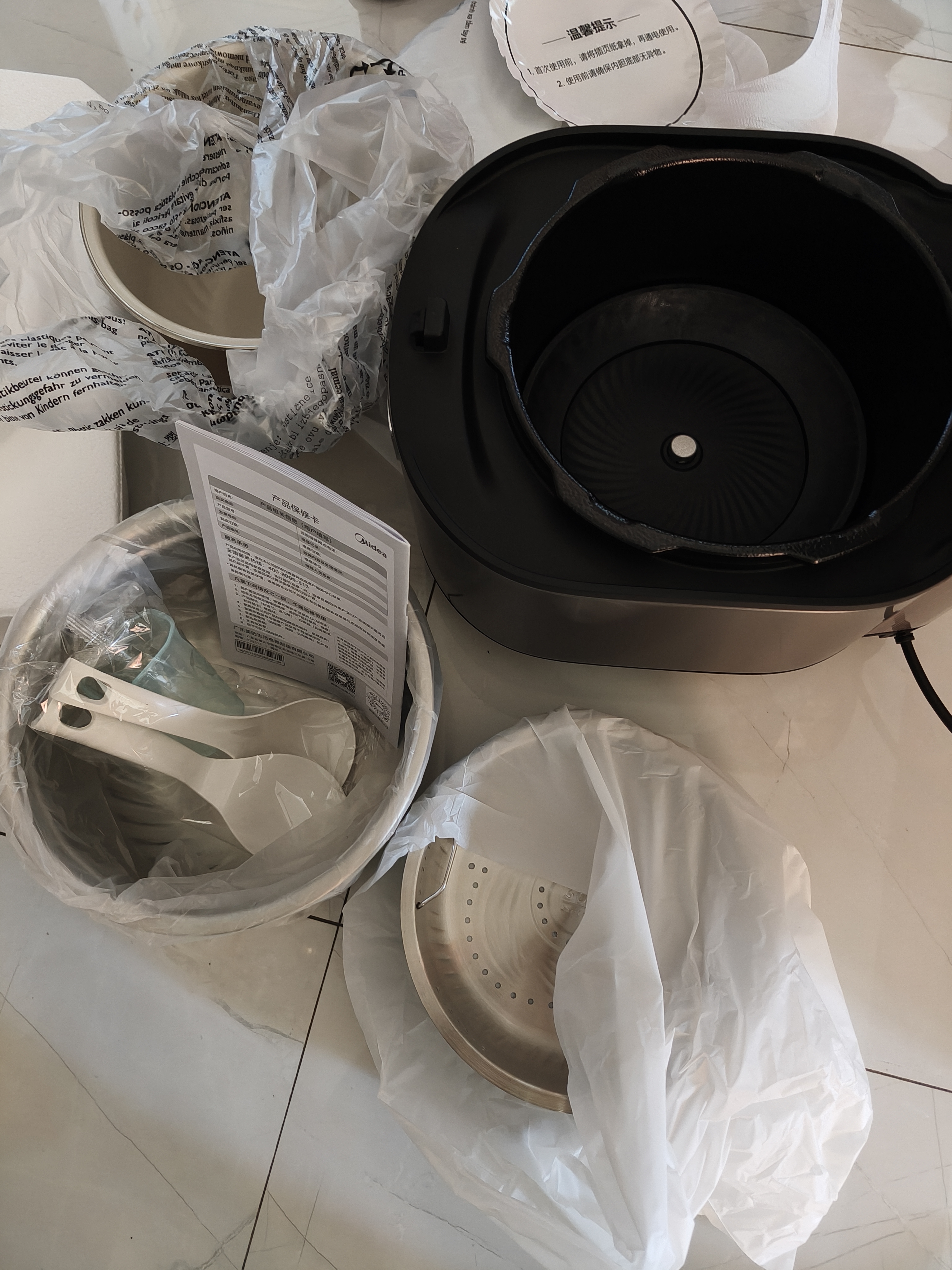 美的（Midea）IH大鸭梨112kPa电压力锅5L有钛珐琅0涂层高压饭锅多功能一体2026新款饭煲家用4-6人智能预约MY-S7 实拍图