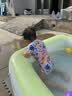 361°儿童泳衣女童女孩中小童连体游泳衣夏季可爱印花短袖速干宝宝泳装 实拍图