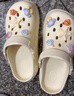 名创优品（MINISO）洞洞鞋男女夏季外穿凉鞋防滑厚底踩屎感包头凉拖鞋卡其色+海星 实拍图