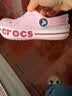 卡骆驰（CROCS）贝雅卡骆班儿童洞洞鞋沙滩鞋男女童包头拖鞋/207018/207019 芭蕾粉/糖果粉-6TG 28 (165mm) 实拍图
