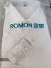 罗蒙（ROMON）纯色商务职业正装男士白衬衫工装男装短袖衬衣男CS72白色5XL 实拍图