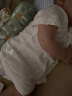优奇婴儿上衣短袖T恤纯棉夏季薄款衣服男女宝宝T恤半袖纱布衣服空调服 奶白-上衣 90cm 晒单实拍图