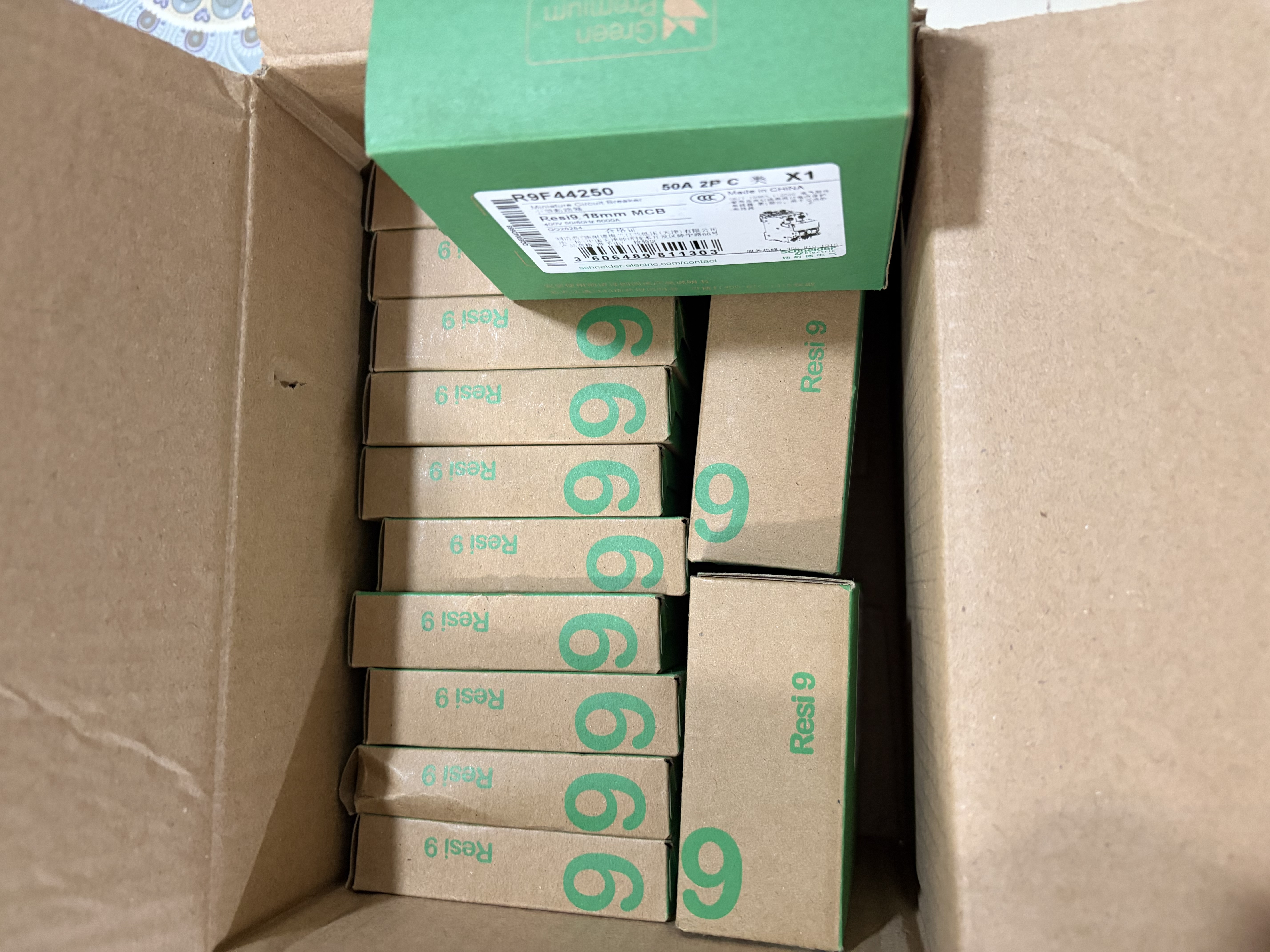 施耐德 空气开关1P+N C20A 小型家用紧凑型断路器 双进双出空开R9P44620 实拍图
