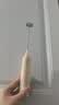 打蛋器打奶泡器打发器电动咖啡打泡器奶泡打发器手持小型电动搅拌棒打发器 奶黄色【三挡调速 快速打发】 实拍图