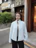 蕉内（Bananain）【刘浩存同款】热皮302++外套秋季女士摇粒绒立领衣服百搭26新款 奶油蓝 M 实拍图