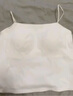 ubras刘雯同款抹胸带胸垫背心透气吊带背心女内搭打底背心内衣女 白色 M 实拍图