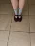 拔佳（Bata）玛丽珍女鞋春秋季新款复古抓纹羊皮软底单鞋 实拍图